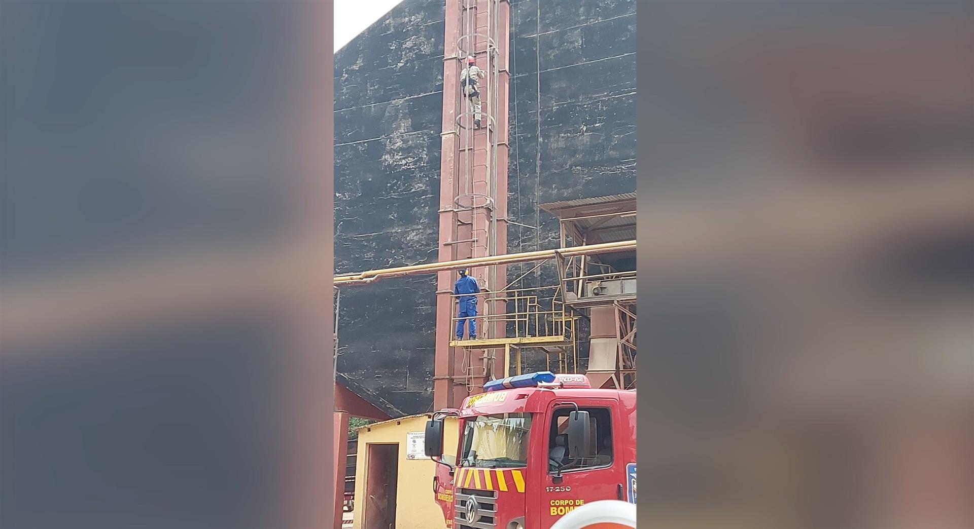 Vídeo mostra dificuldades para retirada do corpo do trabalhador do interior do silo