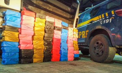 PRF apreende 118kg de cloridrato de cocaína na Paraíba