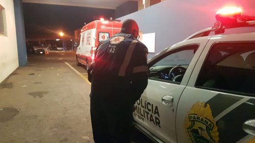 Imagem referente a Vítima baleada na cabeça no Bairro Brasília é encaminhada à Toledo com escolta da PM