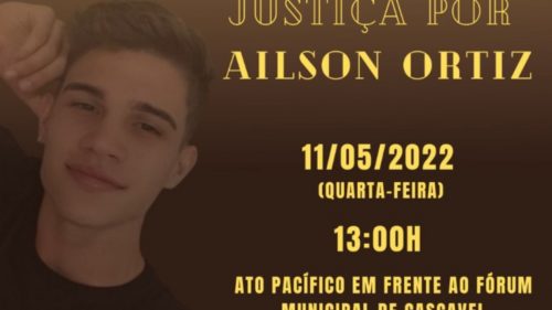Imagem referente a Familiares e amigos de Ailson Augusto Ortiz realizarão ato pacífico no dia da audiência do atirador