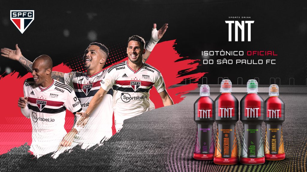 TNT Sports Drink é a nova patrocinadora do São Paulo