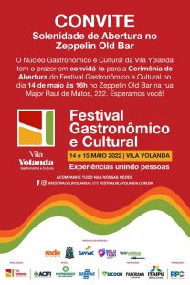 Imagem referente a Prefeitura é parceira do 1º Festival Gastronômico e Cultural da Vila Yolanda