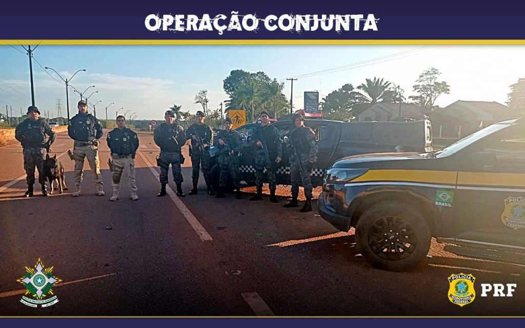 Em Porto Velho/RO, PRF e PM realizam atividade conjunta de combate ao Crime