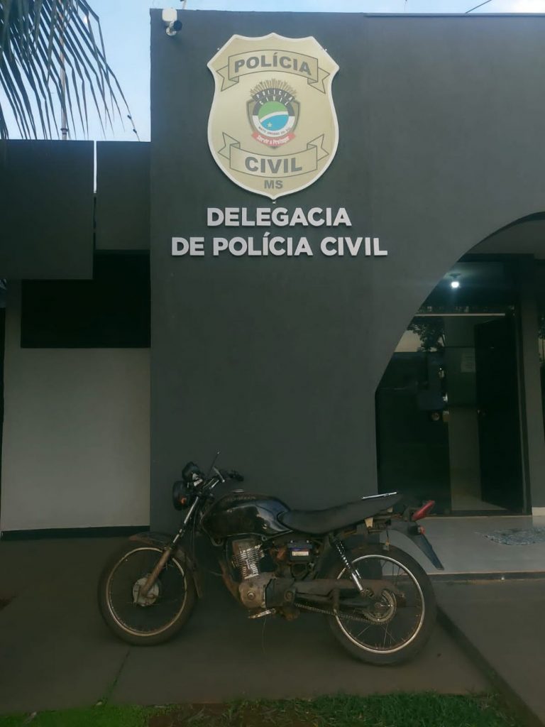 Policiais civis recuperam motocicleta furtada em Nioaque