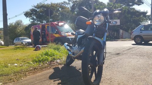 Imagem referente a Motociclista sofre ferimentos leves em acidente no Brasília