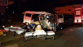 Grave colisão de trânsito no Jardim Itália termina com uma pessoa morta e outras quatro feridas