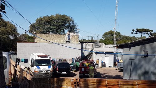 Colchão pega fogo na cadeia pública e Corpo de Bombeiros é mobilizado para combate Colchão pega fogo na cadeia pública e Corpo de Bombeiros é mobilizado para combate