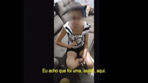 Imagem referente a Vídeo feito durante detenção, mostra mulher confessando que deu facada no advogado Alceu Preisner Junior