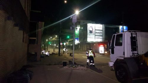Instalação de radar na Rua Paraná ocorre na noite de hoje (05)