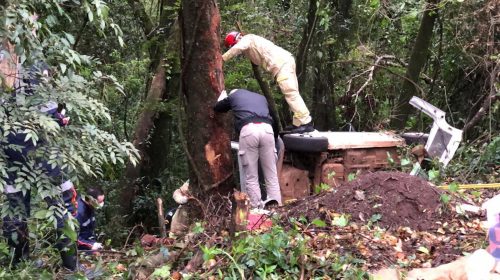 Grave acidente deixa homem ferido na PR-483 em Francisco Beltrão Grave acidente deixa homem ferido na PR-483 em Francisco Beltrão