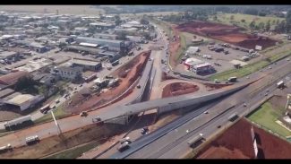 Vídeo mostra fase final das obras do novo Trevo Cataratas em Cascavel