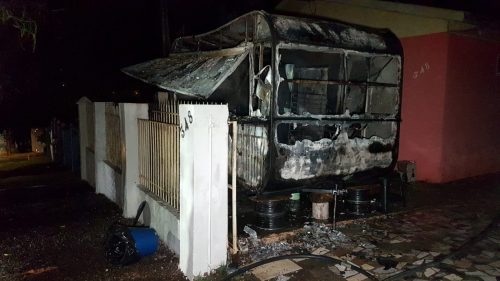 Imagem referente a Trailer é consumido por incêndio na Vila Tolentino