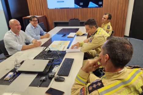 Portos do Paraná recebe a visita do novo comandante do 8º Grupamento de Bombeiros