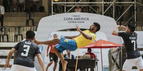 Imagem referente a Brasil aplica goleada de 13 a 0 na Copa América de beach soccer