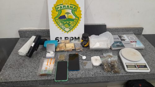Imagem referente a Morador do Floresta é detido com 100g de cocaína em Corbélia