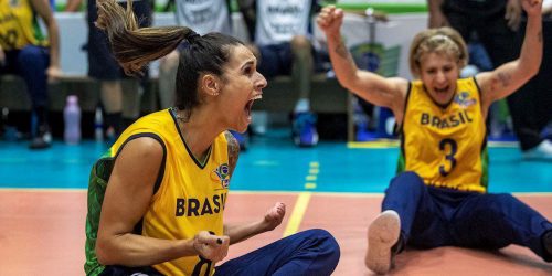 Imagem referente a Brasil bate Canadá, em Desafio Internacional feminino de Vôlei Sentado