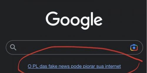 Imagem referente a Big techs agem para impedir aprovação do PL das Fake News