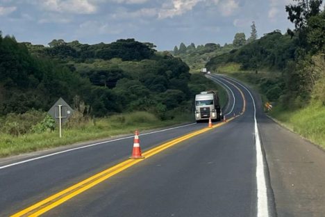 Imagem referente a Ligação rodoviária entre Jaguariaíva e Piraí do Sul recebe melhorias no pavimento