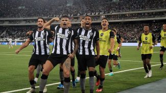 Com dois de Tiquinho, Botafogo vence e reassume a ponta do Brasileiro