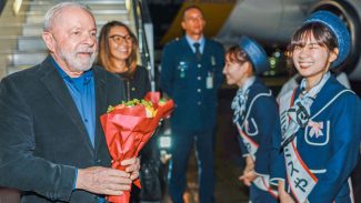 Lula desembarca no Japão para Cúpula do G7