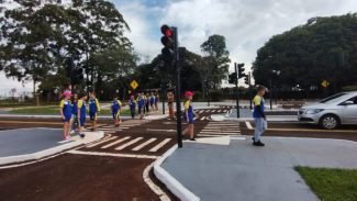 Escolas de Trânsito do DER se reúnem em Cascavel para atividades do Maio Amarelo