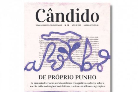 Imagem referente a Edição do jornal Cândido de maio discute a literatura sobre livros e a escrita