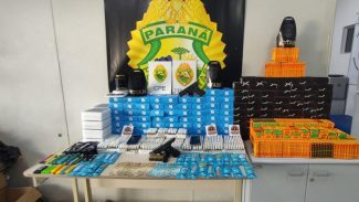 Polícia Militar apreende mais de dois mil produtos com maconha em Curitiba