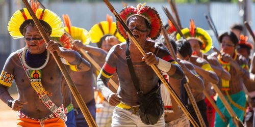 Imagem referente a Indígenas acampam em Brasília à espera da decisão sobre Marco Temporal