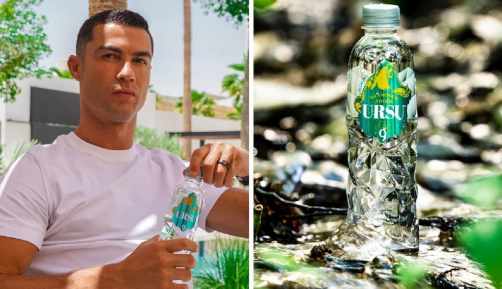 Beberias? Cristiano Ronaldo lança Ursu, marca própria de água