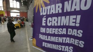 Movimentos fazem ato em defesa do MST e de parlamentares feministas
