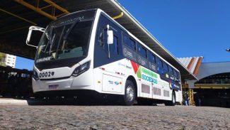 Ponta Grossa inicia teste com ônibus movido a GNV em projeto da Compagas e Scania