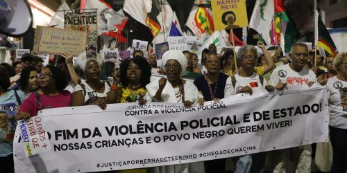 Imagem referente a Movimento negro protesta em todo o país contra violência policial