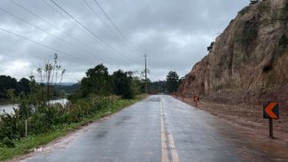 Rodovia de União da Vitória em obras tem tráfego liberado pelo DER-PR