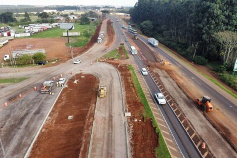 Reta final: obra de duplicação da BR-277 em Cascavel se aproxima de 80% Reta final: obra de duplicação da BR-277 em Cascavel se aproxima de 80%