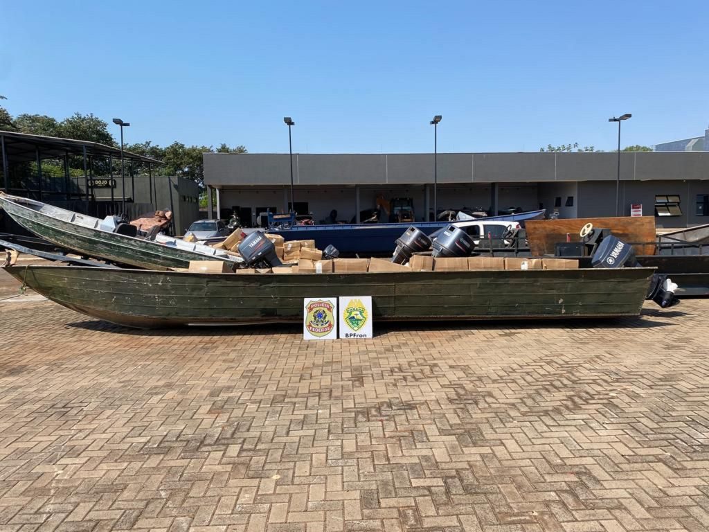 Embarcações com carregamento milionário em mercadorias ilícitas são apreendidas no Lago de Itaipu