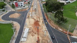 Novo viaduto de São José dos Pinhais chega a 42% de execução