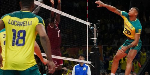 Brasil inicia Pré-Olímpico de vôlei masculino derrotando o Catar