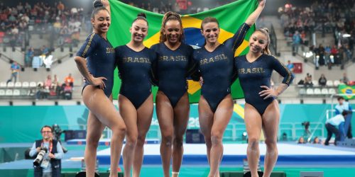 Imagem referente a Brasil é prata na disputa por equipes na ginástica artística feminina