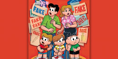 Imagem referente a Revista em quadrinhos esclarece sobre as fake news da vacinação