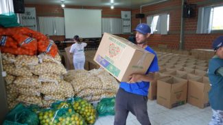 Ceasa Curitiba doa mais 5 toneladas de alimentos para municípios catarinenses