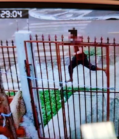 Imagem mostra suspeito de matar Diego Veríssimo de Moura fugindo do local do crime