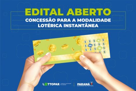Imagem referente a Loteria instantânea: Lottopar publica edital de credenciamento de nova modalidade