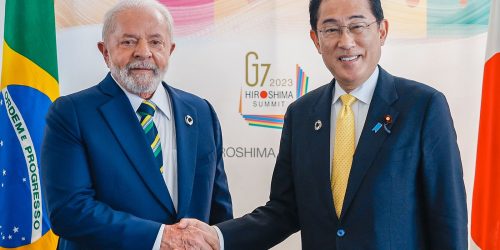 Imagem referente a Lula e premiê japonês conversam sobre acordo com Mercosul