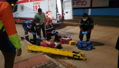 Imagem referente a Piloto de Ninja fica gravemente ferido em colisão com Jetta na Tancredo Neves