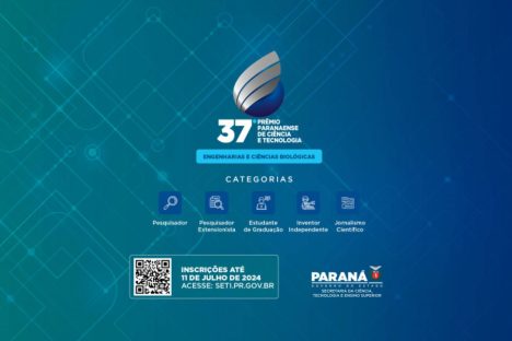 Imagem referente a Estado abre inscrições para o 37º Prêmio Paranaense de Ciência e Tecnologia
