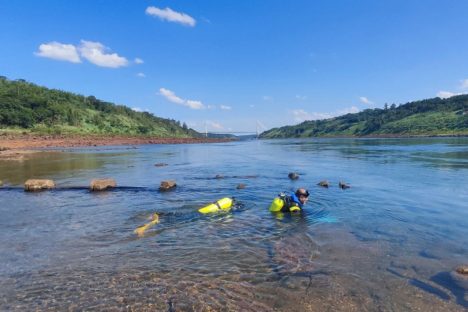 Imagem referente a Sanepar contrata mergulhadores para inspecionar tubulações no Rio Paraná e Lago de Itaipu
