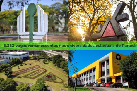 Imagem referente a Universidades estaduais do Paraná têm 8.383 vagas disponíveis para novos alunos