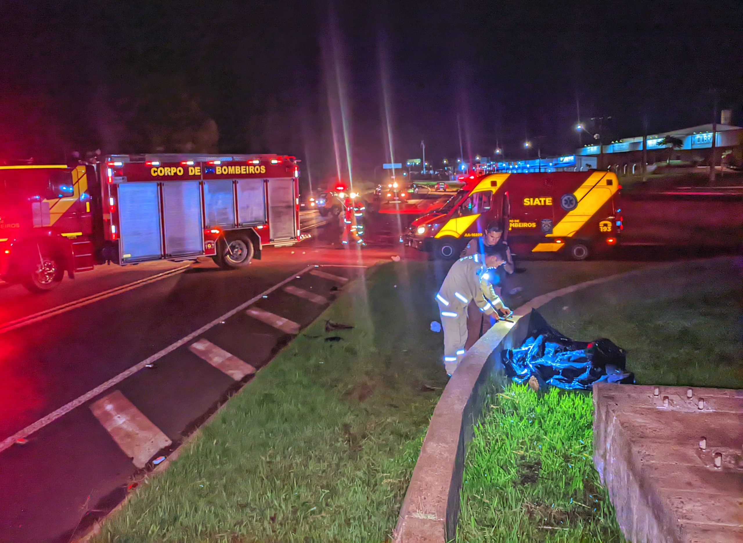 Imagem referente a Motociclista morre em grave acidente na rodovia BR-277 em Santa Tereza do Oeste
