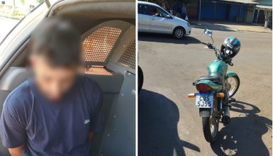 Imagem referente a Indivíduo com moto furtada é preso pela Guarda Municipal após tentativa de fuga frustrada