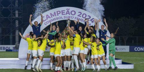 Imagem referente a Seleção feminina goleia Paraguai e fatura penta em Sul-Americano Sub17